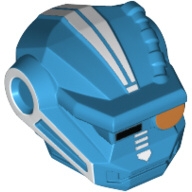 Lego hlava robota, azurová tmavá (6022727)